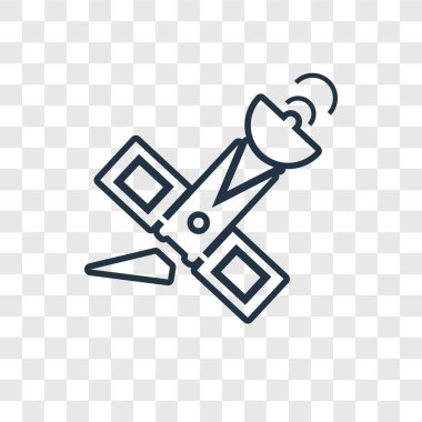 modaya uygun bir tasarım tarzı uydu simgesi. uydu simgesi üzerinde şeffaf arka plan izole. uydu vektör simgesi basit ve modern düz simgesi web sitesi, mobil, logo, app, UI. uydu simge vektör çizim, Eps10.