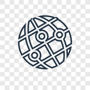 modaya uygun bir tasarım tarzı dünya simgesi. Dünya simgesi üzerinde şeffaf arka plan izole. Dünya vektör simgesi basit ve modern düz simgesi web sitesi, mobil, logo, app, UI. Dünya simge vektör çizim, Eps10.