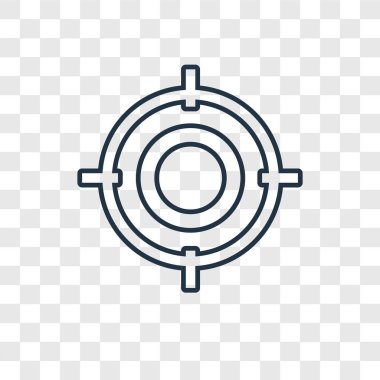 hedef simgesini modaya uygun bir tasarım tarzı. hedef simgesini şeffaf arka plan üzerinde izole. hedef vektör simgesi basit ve modern düz simgesi web sitesi, mobil, logo, app, UI. hedef simge vektör çizim, Eps10.