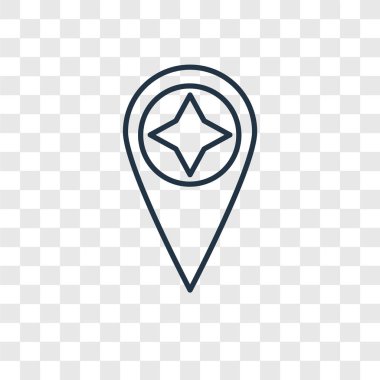 modaya uygun bir tasarım tarzı yer tutucu simgesi. yer tutucu simgesi üzerinde şeffaf arka plan izole. yer tutucu vektör simgesi basit ve modern düz simgesi web sitesi, mobil, logo, app, UI. yer tutucu simge vektör çizim, Eps10.