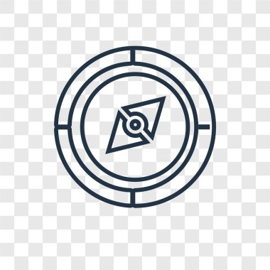 Pusula simgesini modaya uygun bir tasarım tarzı. Pusula simgesini şeffaf arka plan üzerinde izole. Pusula vektör simgesi basit ve modern düz simgesi web sitesi, mobil, logo, app, UI. simge vektör çizim, Eps10 pusula.