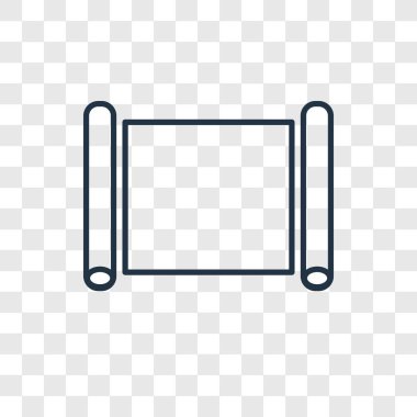 modaya uygun bir tasarım tarzı parşömen simgesi. parşömen simgesi üzerinde şeffaf arka plan izole. parşömen vektör simgesi basit ve modern düz simgesi web sitesi, mobil, logo, app, UI. parşömen simge vektör çizim, Eps10.