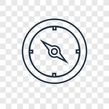 Pusula simgesini modaya uygun bir tasarım tarzı. Pusula simgesini şeffaf arka plan üzerinde izole. Pusula vektör simgesi basit ve modern düz simgesi web sitesi, mobil, logo, app, UI. simge vektör çizim, Eps10 pusula.