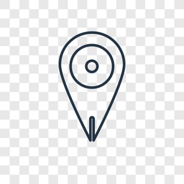 modaya uygun bir tasarım tarzı yer tutucu simgesi. yer tutucu simgesi üzerinde şeffaf arka plan izole. yer tutucu vektör simgesi basit ve modern düz simgesi web sitesi, mobil, logo, app, UI. yer tutucu simge vektör çizim, Eps10.