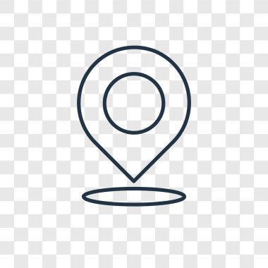 modaya uygun bir tasarım tarzı konumu simgesi. saydam arka plan üzerinde izole konum simgesi. konumu vektör simgesi basit ve modern düz simgesi web sitesi, mobil, logo, app, UI. konumu simge vektör çizim, Eps10.