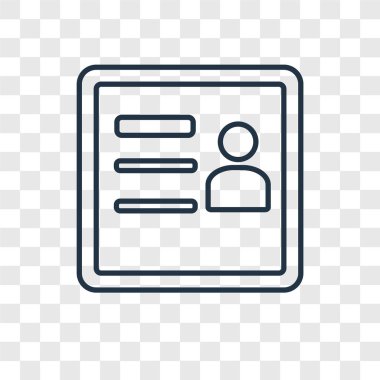 profili simgesinin modaya uygun bir tasarım tarzı. profili simgesinin üzerinde şeffaf arka plan izole. profil vektör simgesi basit ve modern düz simgesi web sitesi, mobil, logo, app, UI. profil simge vektör çizim, Eps10.