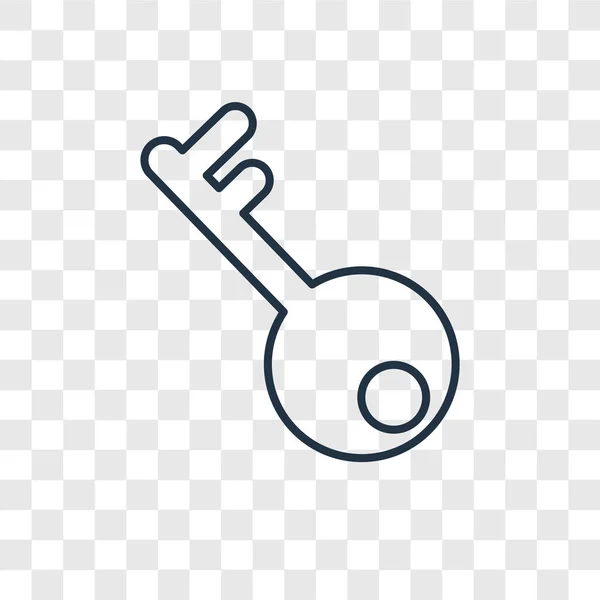 Schlüsselsymbol Trendigen Design Stil Schlüsselsymbol Isoliert Auf Transparentem Hintergrund Schlüsselvektorsymbol — Stockvektor