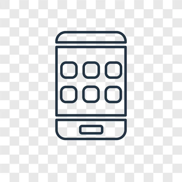 Smartphone Symbol in trendigen Flat Style auf weißem Hintergrund