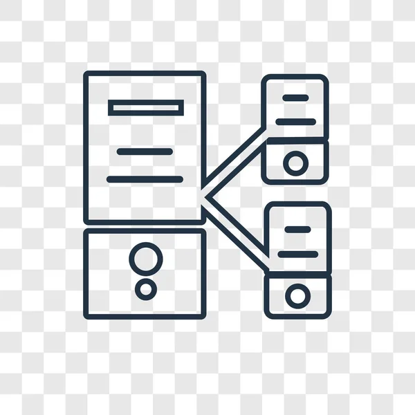 Иконка Сервера Стиле Модного Дизайна Иконка Сервера Изолирована Прозрачном Фоне — стоковый вектор