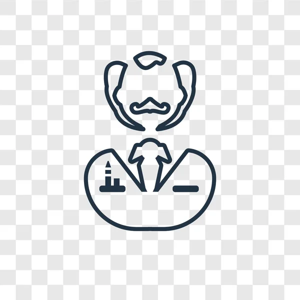 Icono Del Profesor Estilo Diseño Moda Icono Del Profesor Aislado — Vector de stock