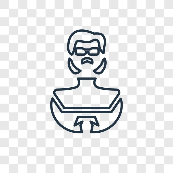 Icono Hombre Negocios Estilo Diseño Moda Hombre Negocios Icono Aislado — Vector de stock