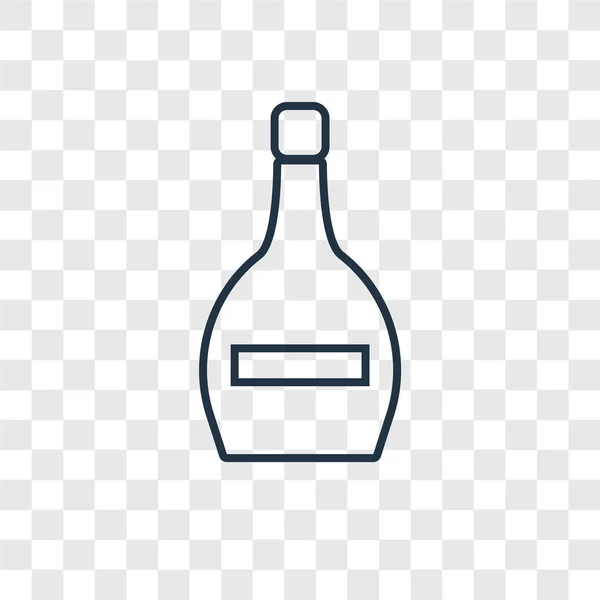 Icono Botella Vino Estilo Diseño Moda Icono Botella Vino Aislado — Archivo Imágenes Vectoriales