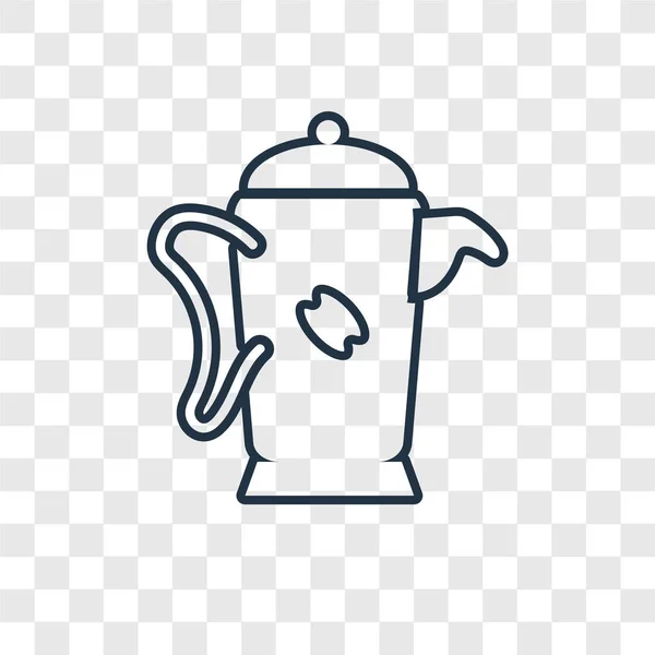 Иконка Чайника Модном Стиле Дизайна Иконка Чайника Изолирована Прозрачном Фоне — стоковый вектор