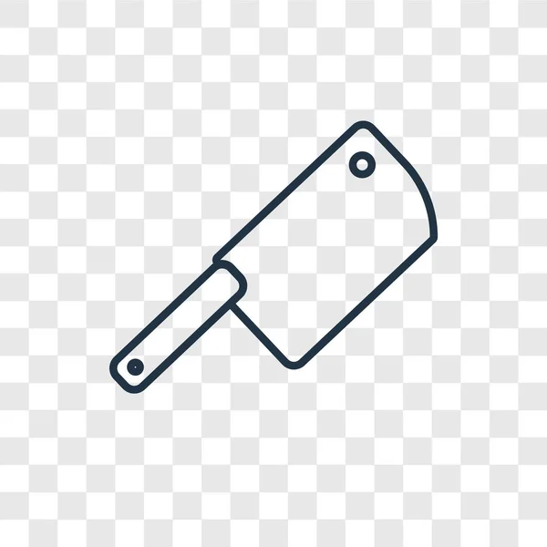 Cleaver Icon Trendy Design Style Cleaver Icon Isolated Transparent Background — Stock Vector