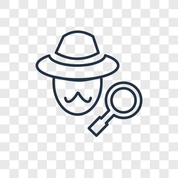 Icono Detective Estilo Diseño Moda Icono Detective Aislado Sobre Fondo — Archivo Imágenes Vectoriales