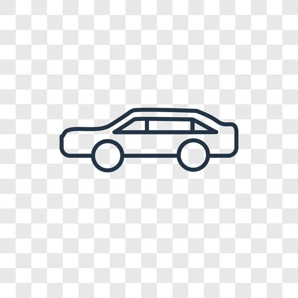 Limousine Pictogram Trendy Stijl Limousine Pictogram Geïsoleerd Transparante Achtergrond Limousine — Stockvector