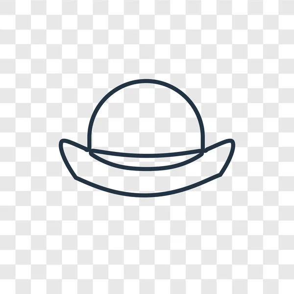 Icono Del Sombrero Del Jugador Bolos Estilo Diseño Moda Bowler — Archivo Imágenes Vectoriales