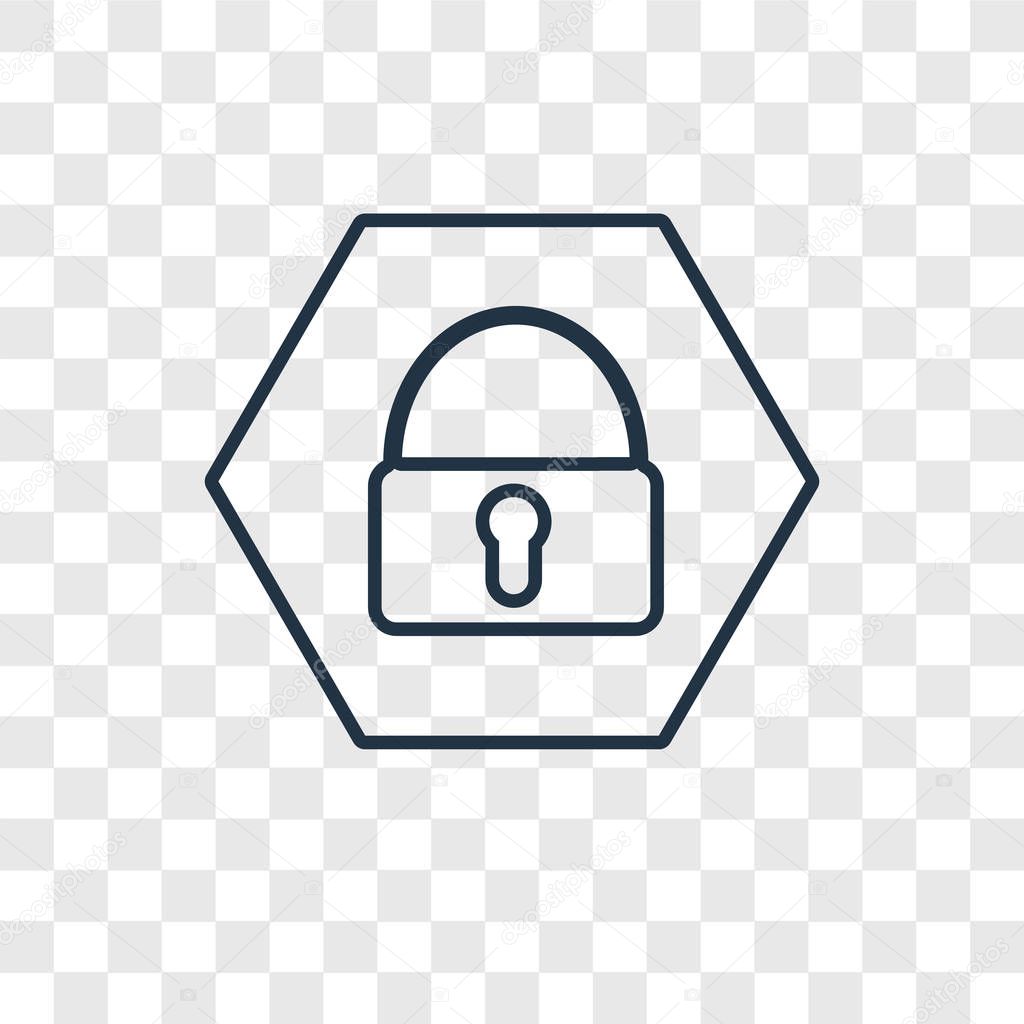 locked icon in trendy design style. locked icon isolated on transparent background. locked vector icon simple and modern flat symbol for web site, mobile, logo, app, UI. locked icon vector illustration, EPS10.