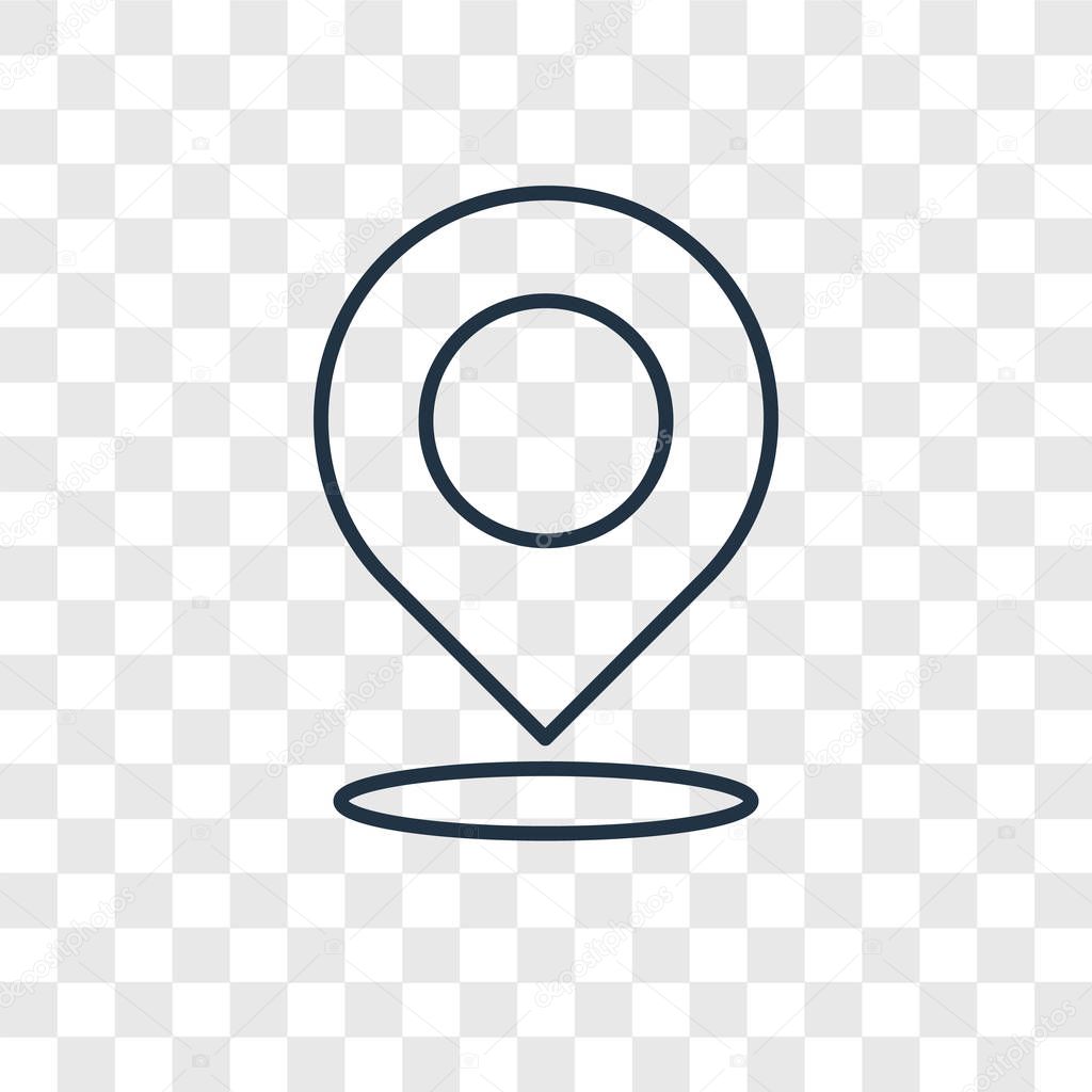location icon in trendy design style. location icon isolated on transparent background. location vector icon simple and modern flat symbol for web site, mobile, logo, app, UI. location icon vector illustration, EPS10.