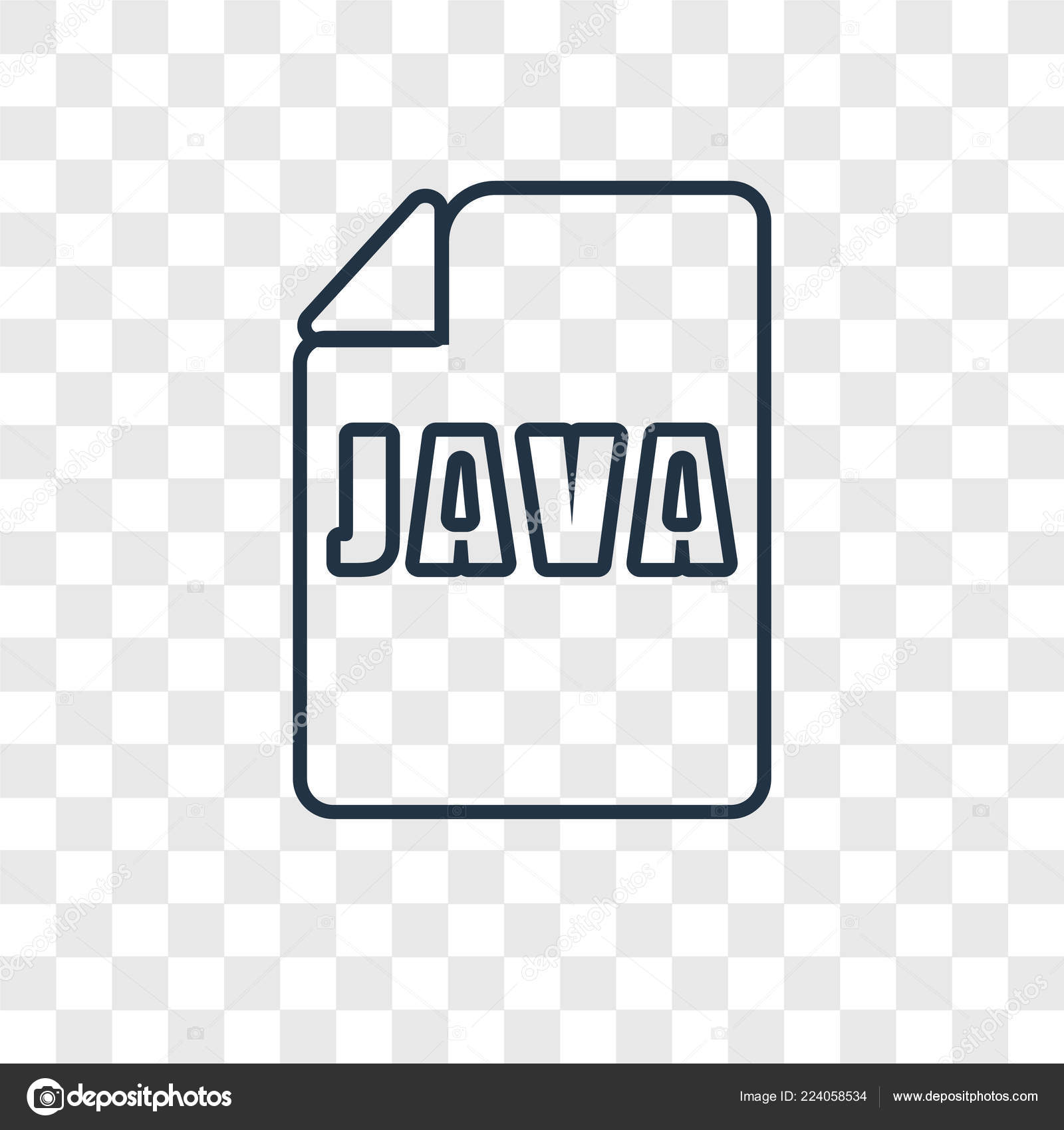 java icon trendy design style java icon isolated transparent background stock vector c topvectorstock 224058534 depositphotos