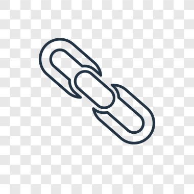 bağlantı simgesini modaya uygun bir tasarım tarzı. bağlantı simgesini şeffaf arka plan üzerinde izole. bağlantı vektör simgesi basit ve modern düz simgesi web sitesi, mobil, logo, app, UI. Bağlantı simge vektör çizim, Eps10.