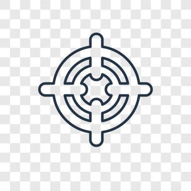 hedef simgesini modaya uygun bir tasarım tarzı. hedef simgesini şeffaf arka plan üzerinde izole. hedef vektör simgesi basit ve modern düz simgesi web sitesi, mobil, logo, app, UI. hedef simge vektör çizim, Eps10.