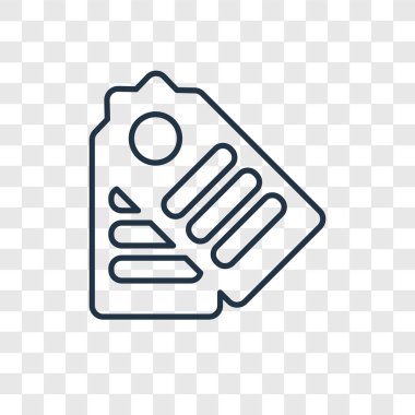 modaya uygun bir tasarım tarzı bir ses etiketi simgesi. bir ses etiketi simgesi üzerinde şeffaf arka plan izole. etiket vektör simgesi basit ve modern düz simgesi web sitesi, mobil, logo, app, UI. Etiket simge vektör çizim, Eps10.