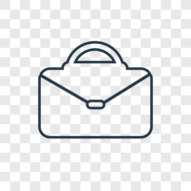 Evrak Çantası simgesini modaya uygun bir tasarım tarzı. Evrak Çantası simgesini şeffaf arka plan üzerinde izole. Evrak Çantası'nı vektör simgesi basit ve modern düz simgesi web sitesi, mobil, logo, app, UI. Evrak Çantası'nı simge vektör çizim, Eps10.