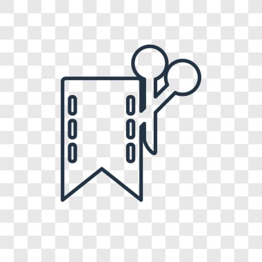 modaya uygun bir tasarım tarzı kupon simgesi. saydam arka plan üzerinde izole kupon simgesi. kupon vektör simgesi basit ve modern düz simgesi web sitesi, mobil, logo, app, UI. kupon simge vektör çizim, Eps10.