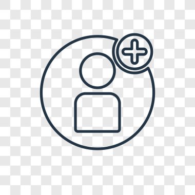 modaya uygun bir tasarım tarzı Kullanıcı simgesi. Kullanıcı simgesi üzerinde şeffaf arka plan izole. Kullanıcı vektör simgesi basit ve modern düz simgesi web sitesi, mobil, logo, app, UI. Kullanıcı simge vektör çizim, Eps10.