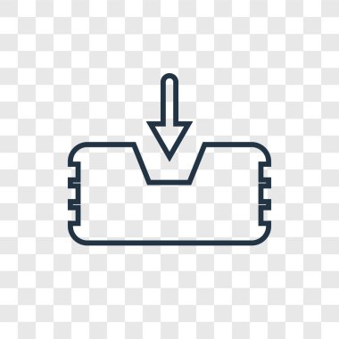 gelen kutusu simgesini modaya uygun bir tasarım tarzı. gelen kutusu simgesini şeffaf arka plan üzerinde izole. gelen kutusu vektör simgesi basit ve modern düz simgesi web sitesi, mobil, logo, app, UI. gelen kutusu simge vektör çizim, Eps10.