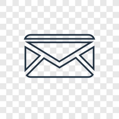 posta simgesini modaya uygun bir tasarım tarzı. posta simgesini şeffaf arka plan üzerinde izole. posta vektör simgesi basit ve modern düz simgesi web sitesi, mobil, logo, app, UI. posta simgesini vektör çizim, Eps10.