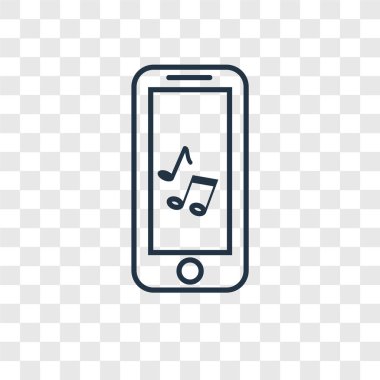 modaya uygun bir tasarım tarzı Ringtone simgesi. saydam arka plan üzerinde izole ringtone simgesi. Ringtone vektör simgesi basit ve modern düz simgesi web sitesi, mobil, logo, app, UI. Ringtone simge vektör çizim, Eps10.
