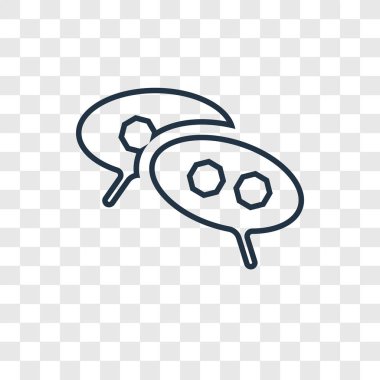 sohbet simgesi modaya uygun bir tasarım tarzı. sohbet simgesi üzerinde şeffaf arka plan izole. sohbet vektör simgesi basit ve modern düz simgesi web sitesi, mobil, logo, app, UI. sohbet simgesi vektör çizim, Eps10.