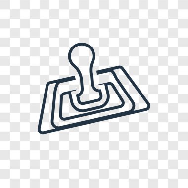 modaya uygun bir tasarım tarzı damga simgesi. saydam arka plan üzerinde izole damga simgesi. pul vektör simgesi basit ve modern düz simgesi web sitesi, mobil, logo, app, UI. Damga simge vektör çizim, Eps10.