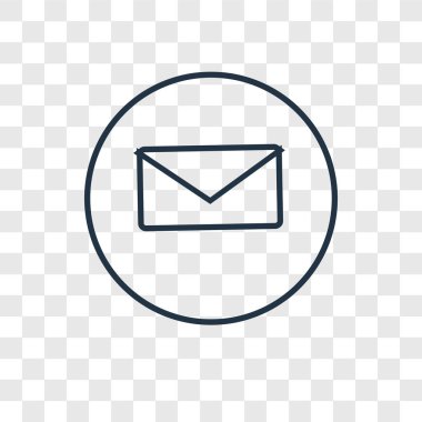 posta simgesini modaya uygun bir tasarım tarzı. posta simgesini şeffaf arka plan üzerinde izole. posta vektör simgesi basit ve modern düz simgesi web sitesi, mobil, logo, app, UI. posta simgesini vektör çizim, Eps10.