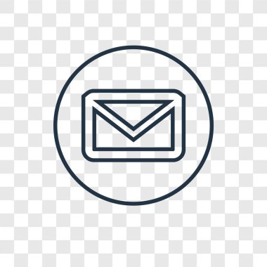 posta simgesini modaya uygun bir tasarım tarzı. posta simgesini şeffaf arka plan üzerinde izole. posta vektör simgesi basit ve modern düz simgesi web sitesi, mobil, logo, app, UI. posta simgesini vektör çizim, Eps10.