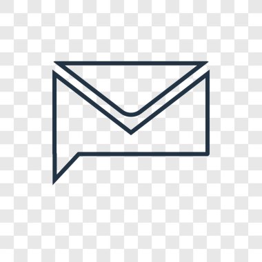 modaya uygun bir tasarım tarzı ileti simgesi. ileti simgesi üzerinde şeffaf arka plan izole. ileti vektör simgesi basit ve modern düz simgesi web sitesi, mobil, logo, app, için Kullanıcı arabirimi. İleti simge vektör çizim, Eps10.