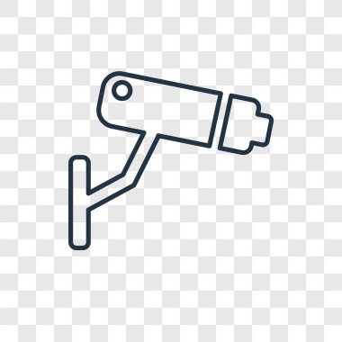 modaya uygun bir tasarım tarzı CCTV simgesi. cctv simgesi üzerinde şeffaf arka plan izole. CCTV vektör simgesi basit ve modern düz simgesi web sitesi, mobil, logo, app, UI. CCTV simge vektör çizim, Eps10.