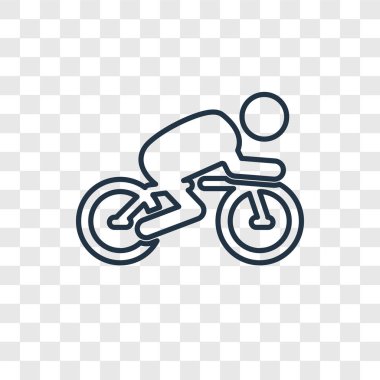 modaya uygun bir tasarım tarzı bisiklet simgesi. Bisiklet simgesi üzerinde şeffaf arka plan izole. Bisiklet vektör simgesi basit ve modern düz simgesi web sitesi, mobil, logo, app, UI. Bisiklet simge vektör çizim, Eps10.