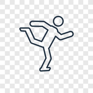 modaya uygun bir tasarım tarzı jimnastikçi simgesi. jimnastikçi simgesi üzerinde şeffaf arka plan izole. jimnastikçi vektör simgesi basit ve modern düz simgesi web sitesi, mobil, logo, app, UI. jimnastikçi simge vektör çizim, Eps10.