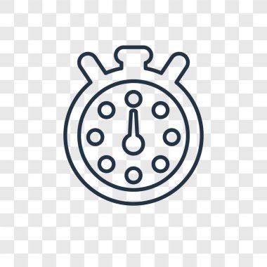 modaya uygun bir tasarım tarzı kronometre simgesi. kronometre simgesi üzerinde şeffaf arka plan izole. Chronometre vektör simgesi basit ve modern düz simgesi web sitesi, mobil, logo, app, UI. Chronometre simge vektör çizim, Eps10.