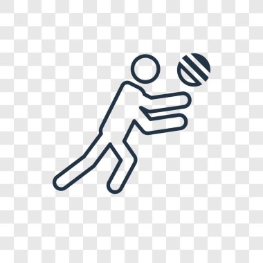 modaya uygun bir tasarım tarzı voleybol simgesi. voleybol simgesi üzerinde şeffaf arka plan izole. voleybol vektör simgesi basit ve modern düz simgesi web sitesi, mobil, logo, app, UI. voleybol simge vektör çizim, Eps10.