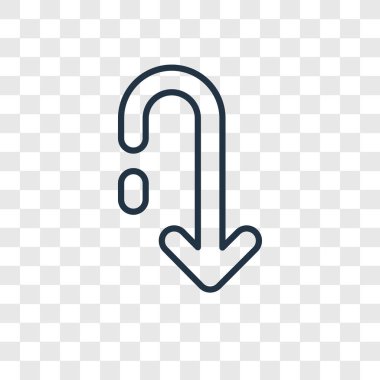 modaya uygun bir tasarım tarzı ok simgesi. saydam arka plan üzerinde izole ok simgesi. ok vektör simgesi basit ve modern düz sembolü için web sitesi, mobil, logo, app, UI. ok simge vektör çizim, Eps10.