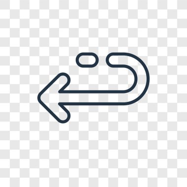 sol ok simgesi modaya uygun bir tasarım tarzı. saydam arka plan üzerinde izole sol ok simgesi. ok vektör simgesi basit ve modern düz sembolü için web sitesi, mobil, logo, app, yaptı UI. sol ok simge vektör çizim, Eps10.