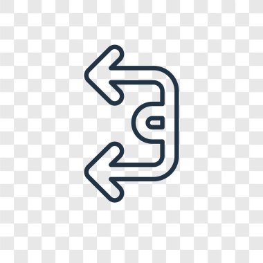 modaya uygun bir tasarım tarzı döngüsü simgesi. saydam arka plan üzerinde izole döngüsü simgesi. çevrim vektör simgesi basit ve modern düz simgesi web sitesi, mobil, logo, app, UI. döngüsü simge vektör çizim, Eps10.