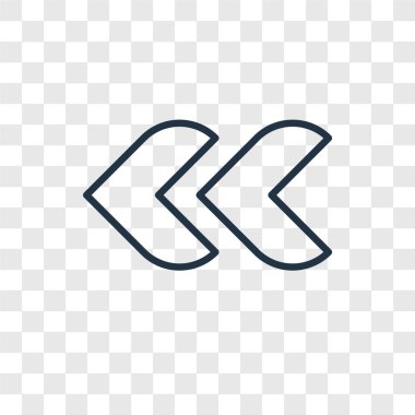 modaya uygun bir tasarım stili simgesini geri. saydam arka plan üzerinde izole simgesini geri. vektör simgesi basit ve modern düz simgesi web sitesi, mobil, logo, app, geri UI. simge vektör çizim, Eps10 geri.