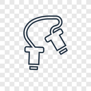 modaya uygun bir tasarım tarzı atlama ipi simgesi. atlama ipi simgesi üzerinde şeffaf arka plan izole. atlama ipi vektör simgesi basit ve modern düz simgesi web sitesi, mobil, logo, app, UI. atlama ipi simge vektör çizim, Eps10.