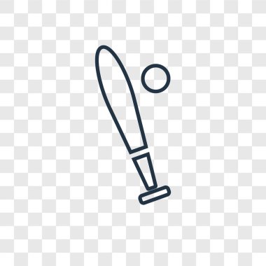 modaya uygun bir tasarım tarzı beyzbol simgesi. Beyzbol simgesi üzerinde şeffaf arka plan izole. Beyzbol vektör simgesi basit ve modern düz simgesi web sitesi, mobil, logo, app, UI. Beyzbol simge vektör çizim, Eps10.