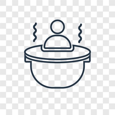 modaya uygun bir tasarım tarzı banyo simgesi. banyo simgesi üzerinde şeffaf arka plan izole. banyo vektör simgesi basit ve modern düz simgesi web sitesi, mobil, logo, app, UI. banyo simge vektör çizim, Eps10.